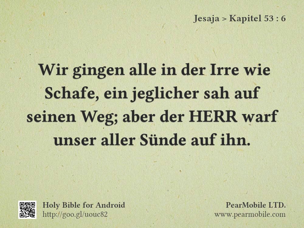 Jesaja, Kapitel 53:6